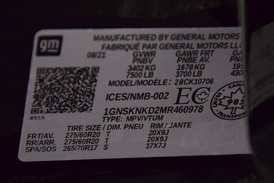 2021 Chevrolet Tahoe LT