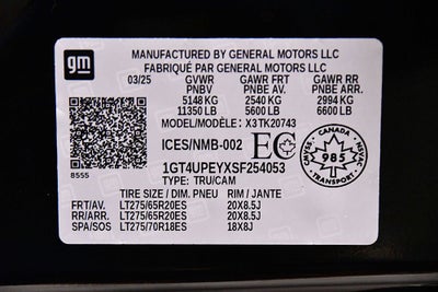 2025 GMC Sierra 2500HD AT4 X31