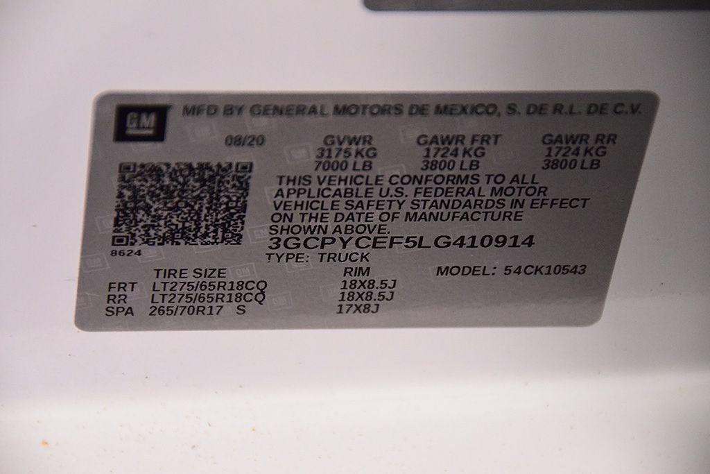 2020 Chevrolet Silverado 1500 Custom Trail Boss