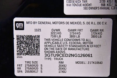 2022 GMC Sierra 1500 Limited Elevation X31