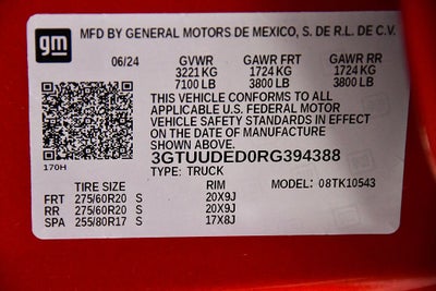 2024 GMC Sierra 1500 SLT X31