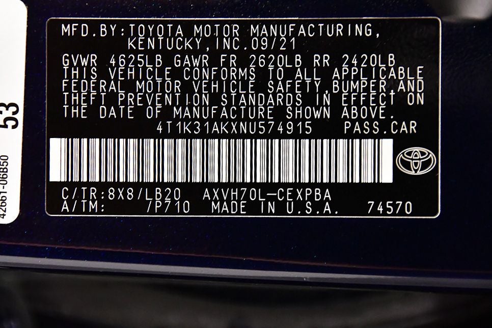 2022 Toyota Camry Hybrid XSE