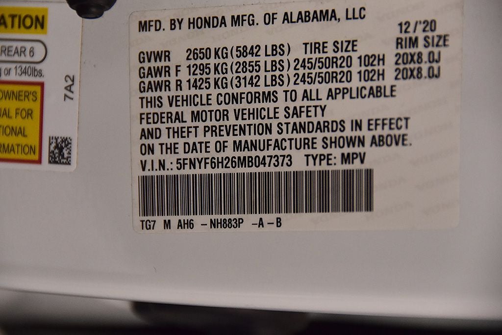 2021 Honda Pilot Special Edition