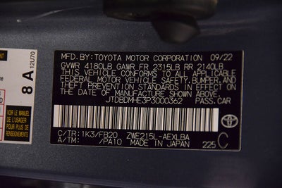 2023 Toyota Corolla Hybrid LE