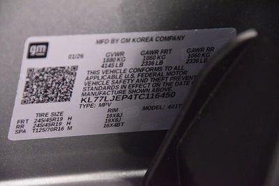 2026 Chevrolet Trax 2RS