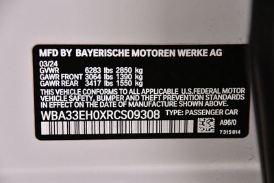 2024 BMW 7 Series 740i xDrive
