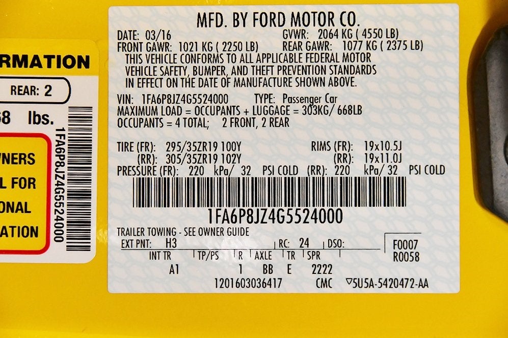 2016 Ford Mustang Shelby GT350