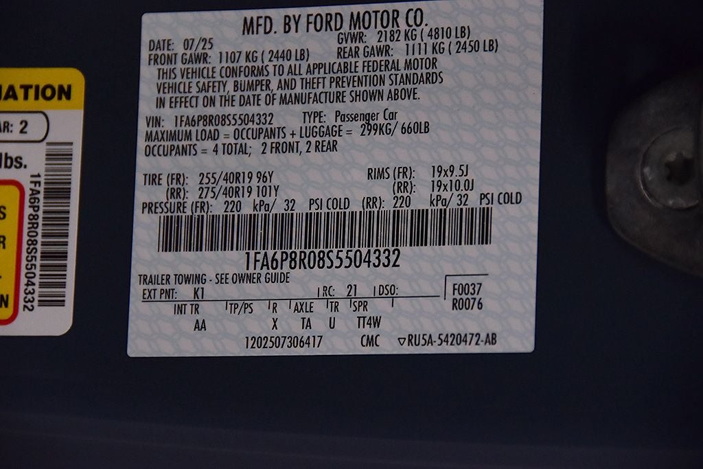 2025 Ford Mustang Dark Horse