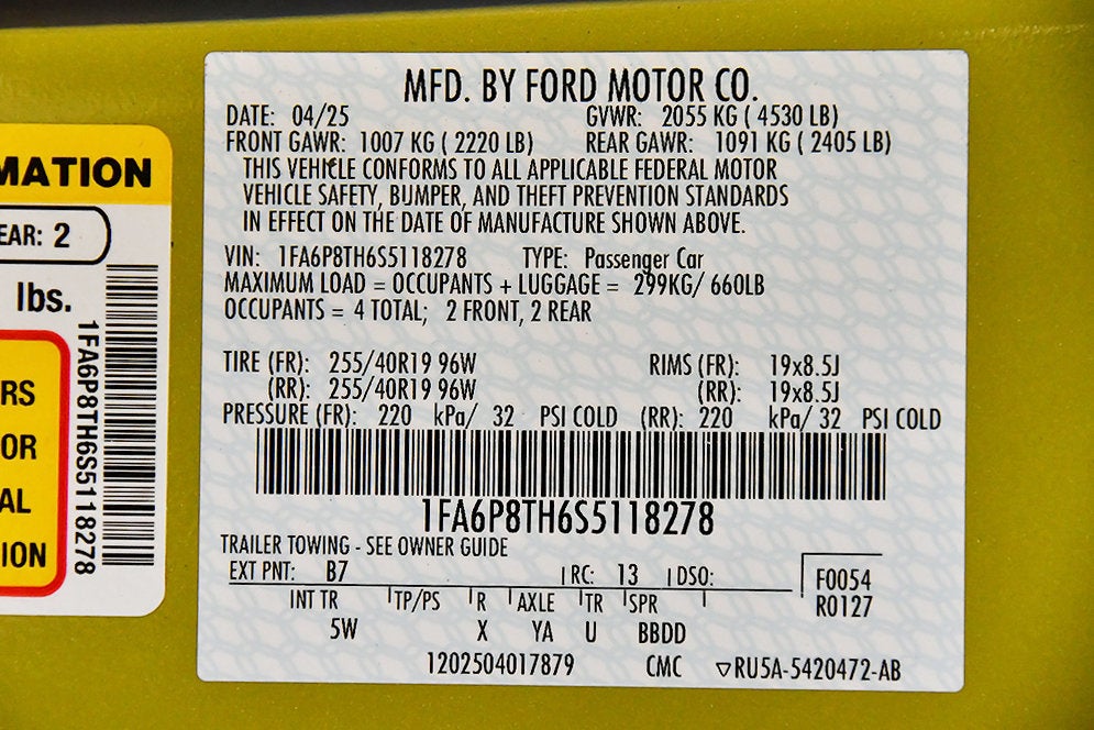 2025 Ford Mustang EcoBoost Premium Nite Pony