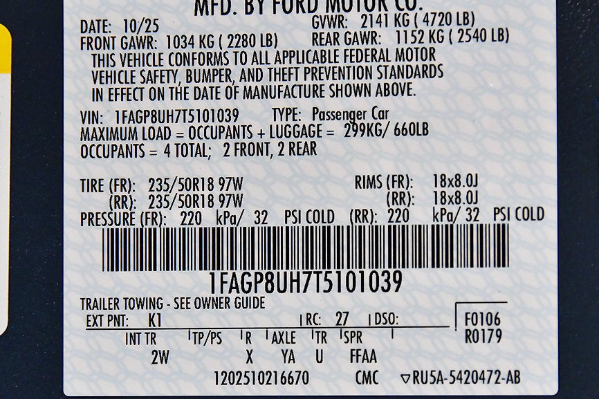 2026 Ford Mustang EcoBoost Pony