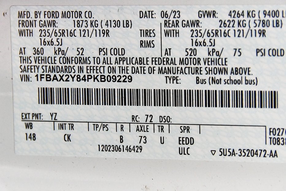 2023 Ford Transit-350 XLT