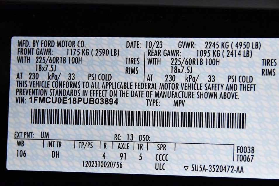 2023 Ford Escape Plug-In Hybrid Base