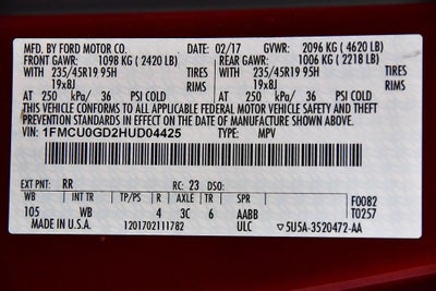 2017 Ford Escape SE Sport