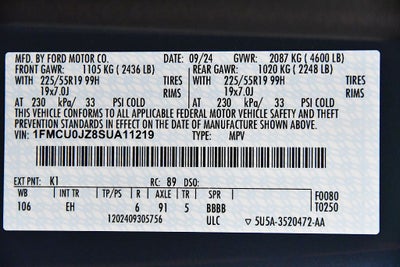 2025 Ford Escape Hybrid Platinum