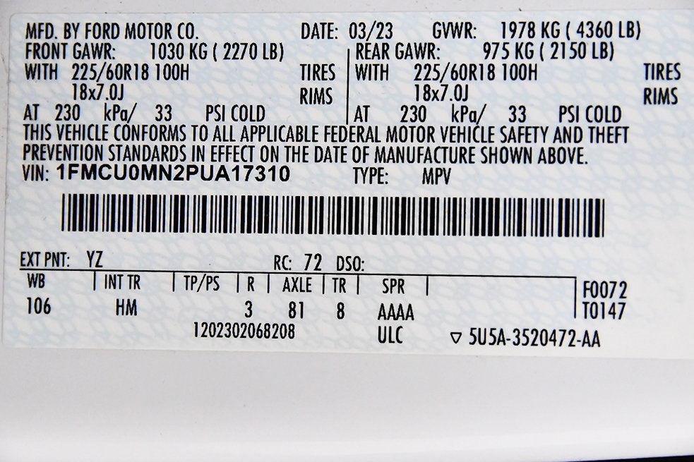 2023 Ford Escape ST-Line