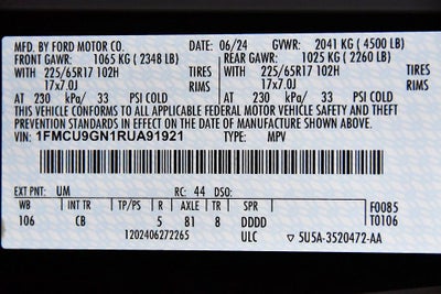 2024 Ford Escape Active