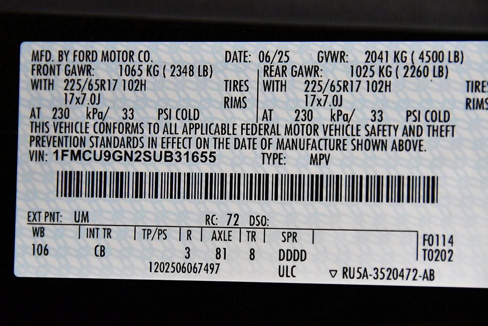 2025 Ford Escape Active