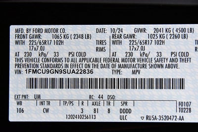 2025 Ford Escape Active