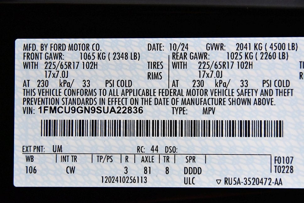 2025 Ford Escape Active