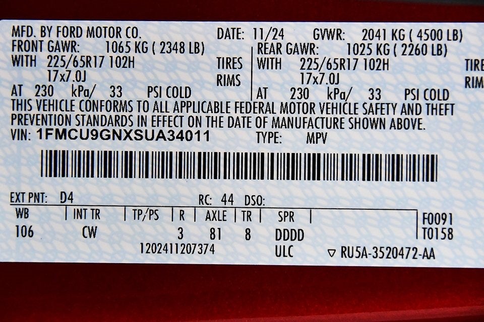 2025 Ford Escape Active