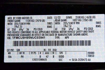 2022 Ford Escape SEL Stealth