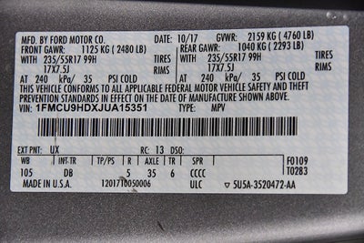 2018 Ford Escape SEL