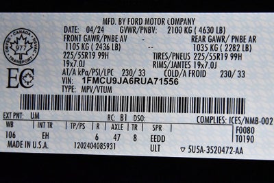 2024 Ford Escape Platinum