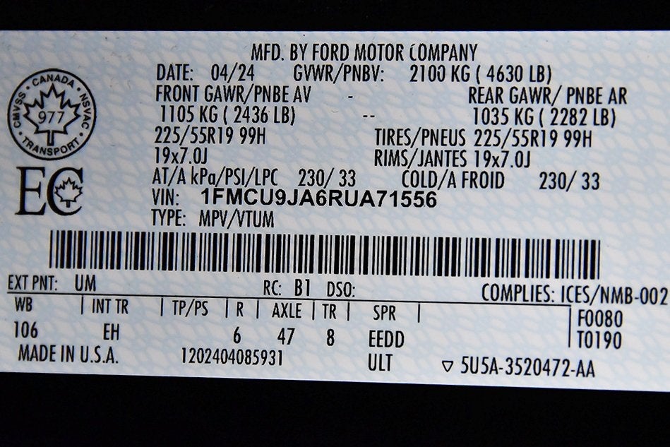 2024 Ford Escape Platinum