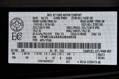 2025 Ford Escape Platinum