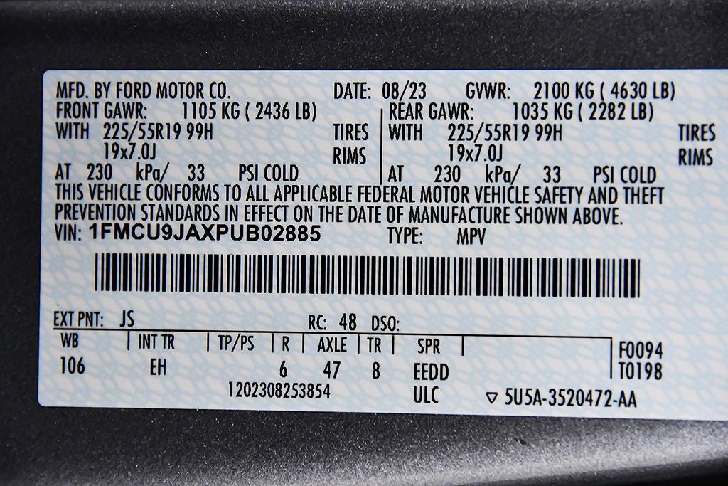 2023 Ford Escape Platinum