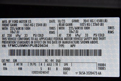 2023 Ford Escape ST-Line