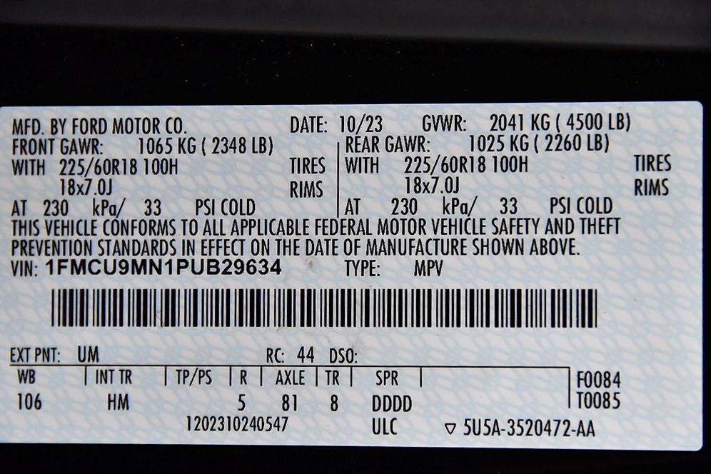 2023 Ford Escape ST-Line