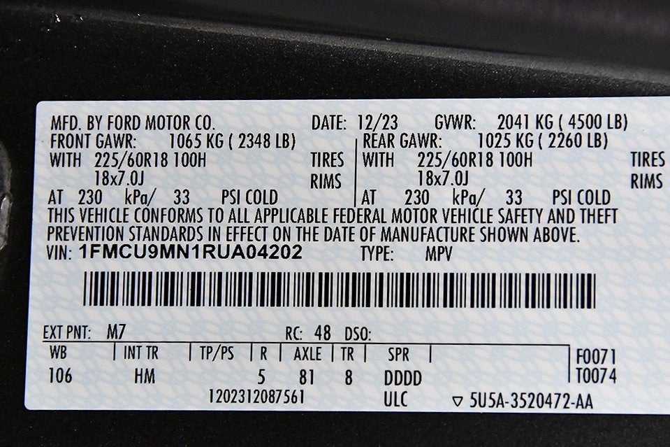 2024 Ford Escape ST-Line