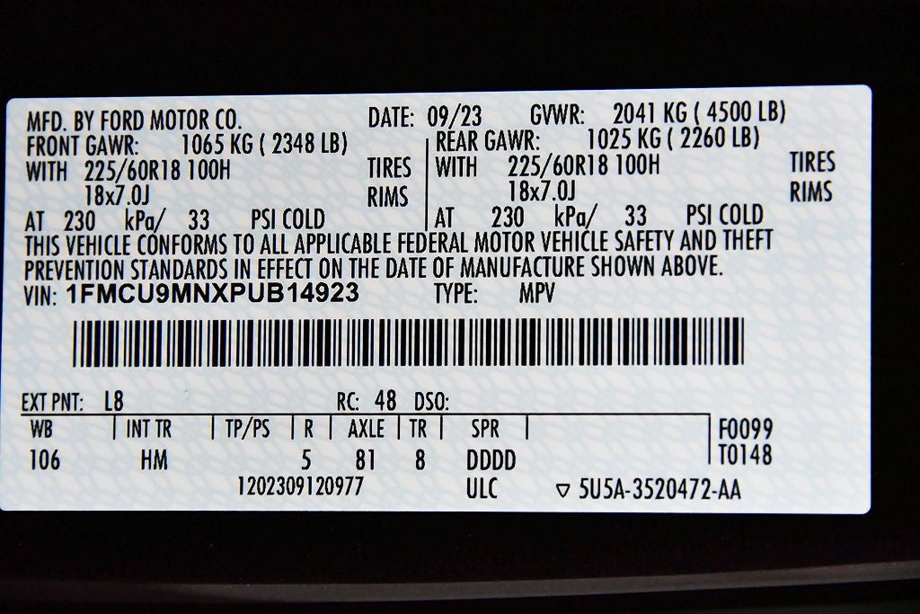 2023 Ford Escape ST-Line