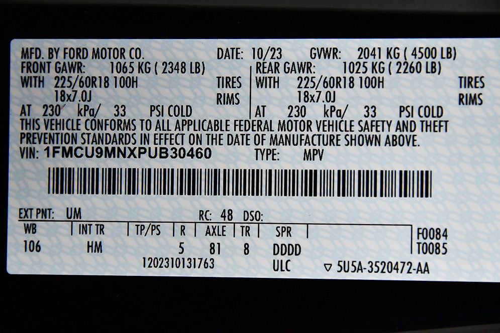 2023 Ford Escape ST-Line