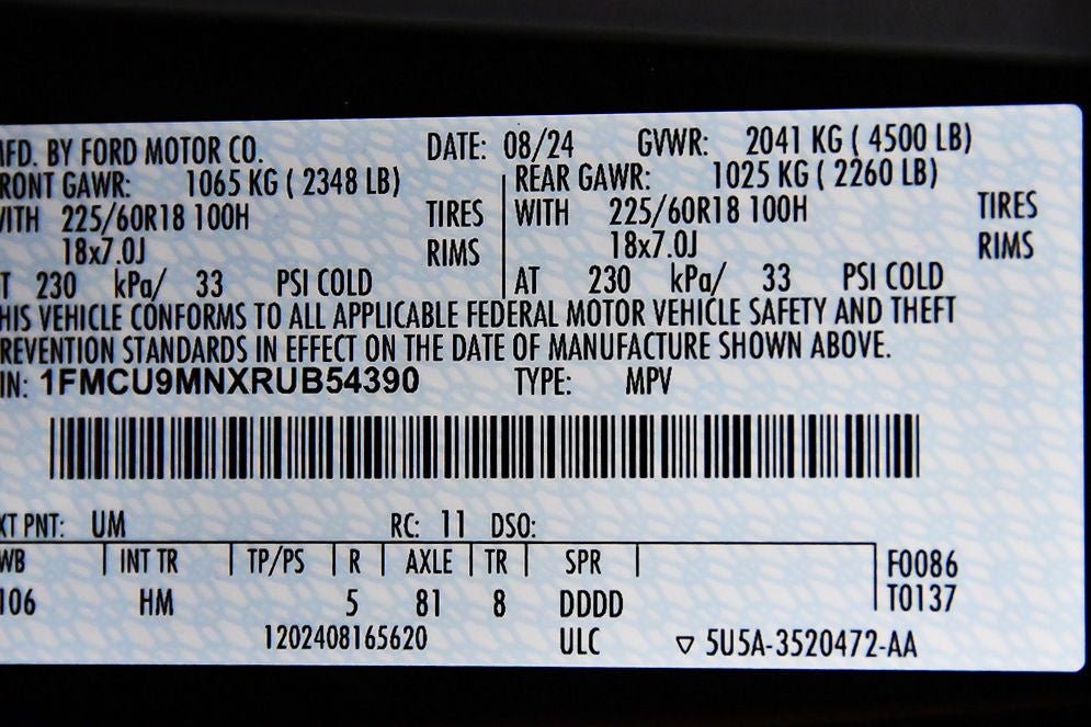 2024 Ford Escape ST-Line