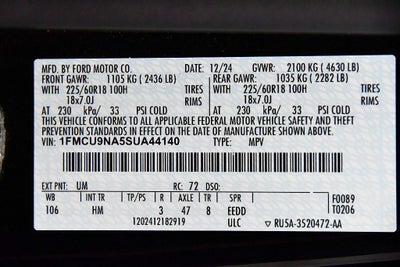2025 Ford Escape ST-Line Select