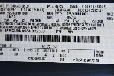 2025 Ford Escape ST-Line Select