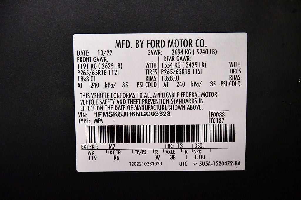 2022 Ford Explorer Timberline