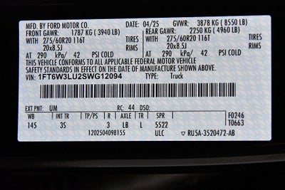 2025 Ford F-150 Lightning Flash 5-1/2' Box