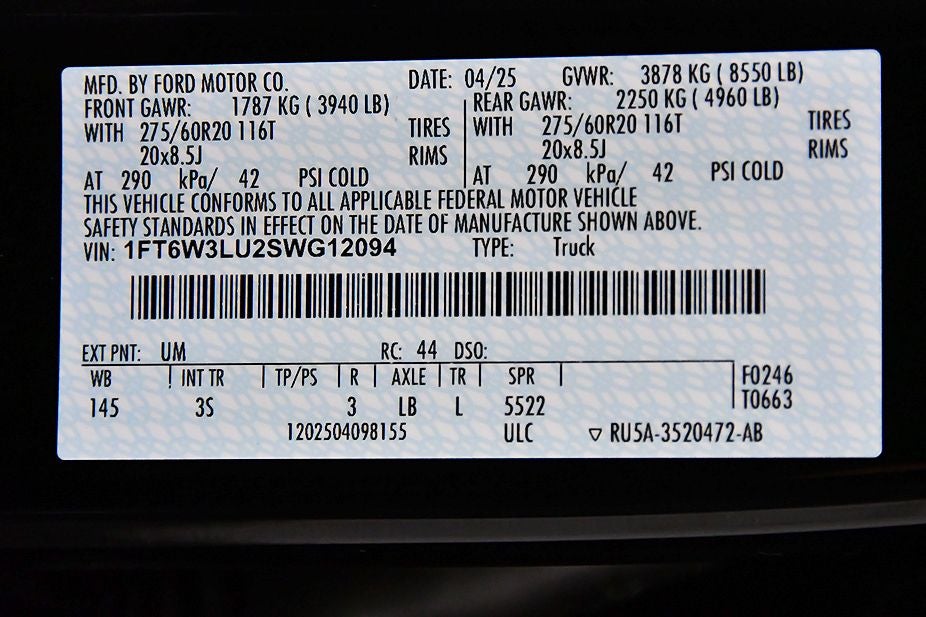 2025 Ford F-150 Lightning Flash 5-1/2' Box