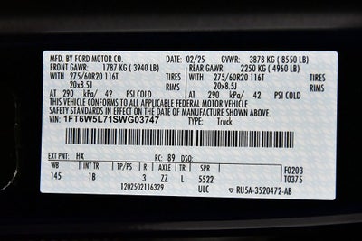 2025 Ford F-150 Lightning Lariat 5-1/2' Box