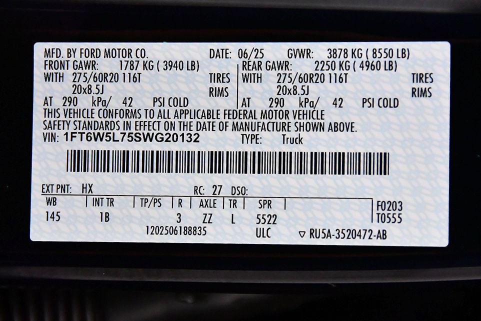 2025 Ford F-150 Lightning Lariat 5-1/2' Box