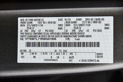 2024 Ford F-150 Lightning Platinum 5-1/2' Box