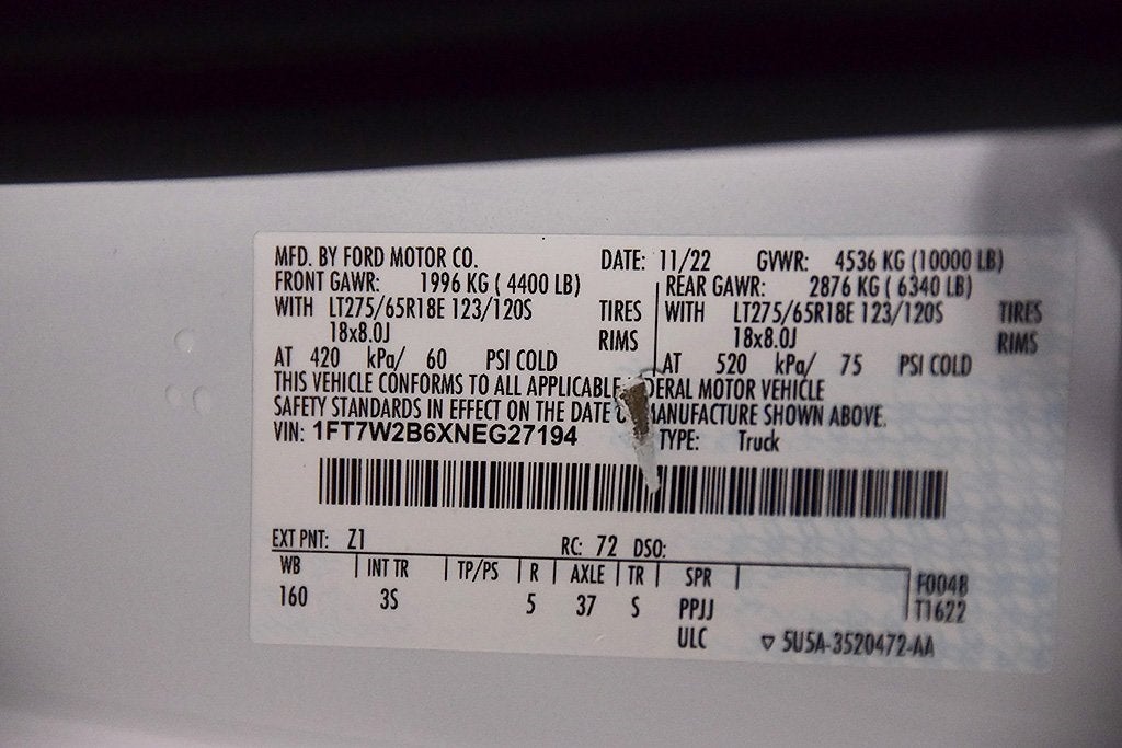 2022 Ford F-250SD XLT 6-3/4' Box