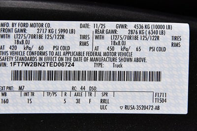 2026 Ford F-250SD XL STX 6-3/4' Box