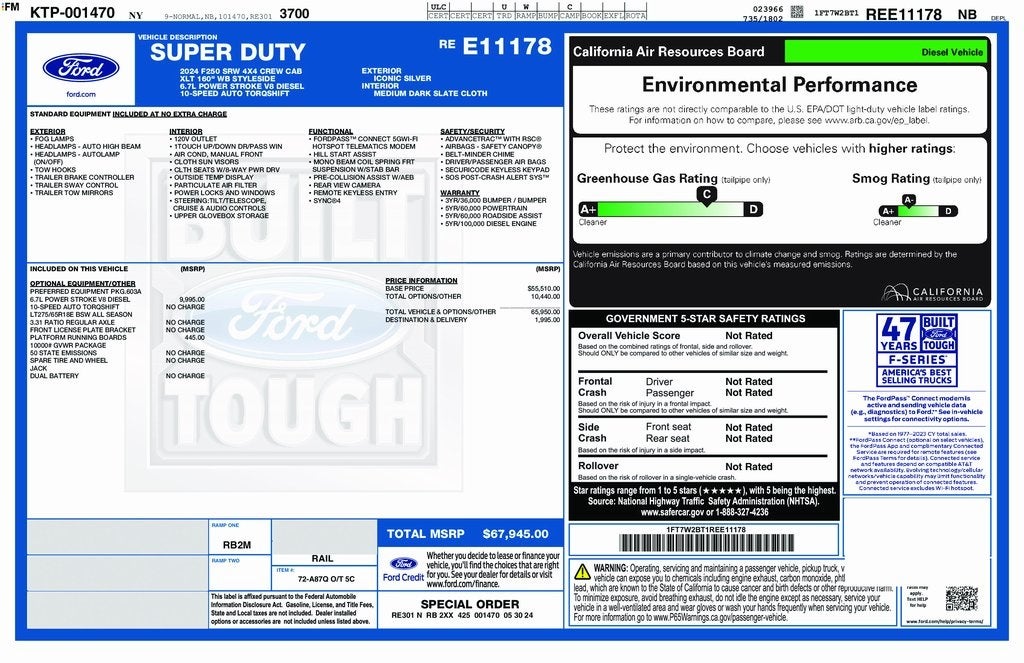 2024 Ford F-250SD XLT 6-3/4' Box