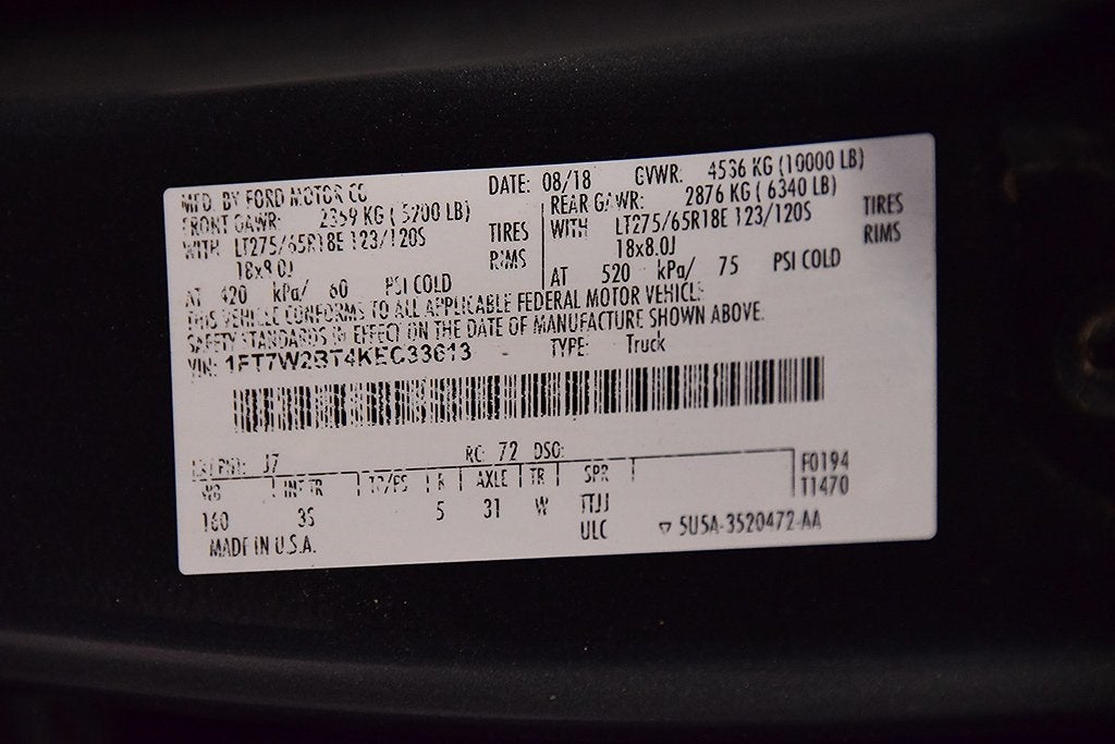 2019 Ford F-250SD XLT 6-3/4' Box