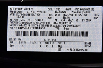 2026 Ford F-250SD Lariat 6-3/4' Box