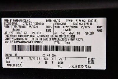 2019 Ford F-350SD XL STX 6-3/4' Box